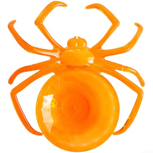 Halloween Obstschale Süßigkeiten Tablett mit Spinne und Kürbis Design, Kunststoff Servierplatte für Süßigkeiten, Obst und Snacks auf für Party und Bar Tische (B) von Entgoinggo