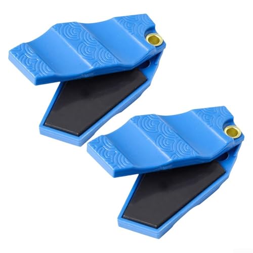Hochleistungs-Fliegenfisch-Schnurreiniger, 2 Stück, Glätteisen mit ergonomischer Handhabung und einfacher Lagerung (blau) von Entgoinggo