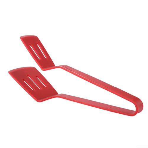 Hochleistungs-Silikon-Grillzange mit stabilem Griff für Grillmeister und Hobbyköche gleichermaßen (rot) von Entgoinggo