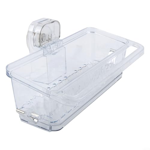 Kompakter Abtropfkorb für Spüle mit einfacher Installation Saugmechanismus (transparent) von Entgoinggo