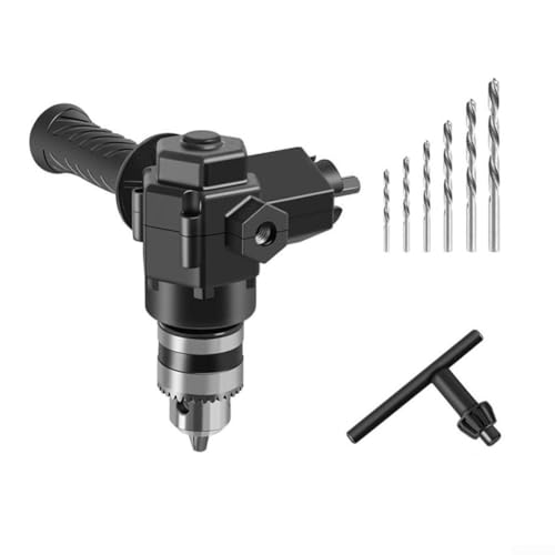 Kompakter rechtwinkliger Adapter zum Bohren mit 6 Bitgrößen, geeignet für Ecken (b) von Entgoinggo
