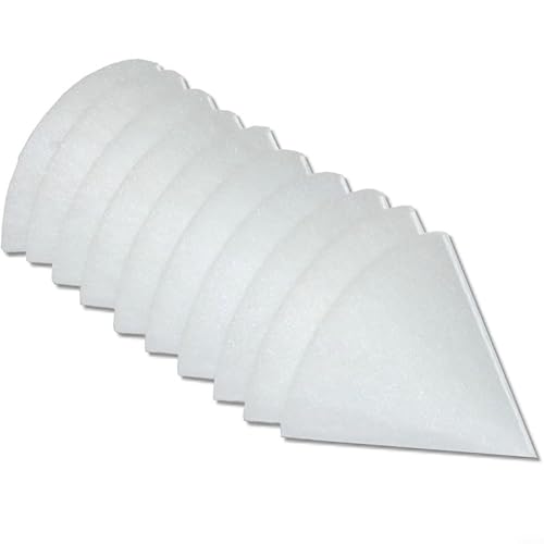 Konisches Auspuffventil-Filter-Set für Zehnder, für Helios, für Maico, für Pluggit 10 Stück/20 Stück Premium synthetische Vliesfilter (A) von Entgoinggo