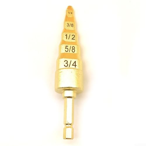 Kupferrohr-Expander 5-in-1-Klimaanlagen-Werkzeug mit mehreren Bohrern für Rohr-Schwingen und Expansion mit elektrischer Bohrmaschine (Gold) von Entgoinggo