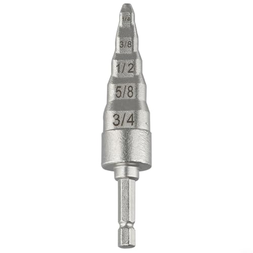 Kupferrohr-Expander 5-in-1-Klimaanlagen-Werkzeug mit mehreren Bohrern für Rohr-Schwingen und Expansion mit elektrischer Bohrmaschine (Silber) von Entgoinggo