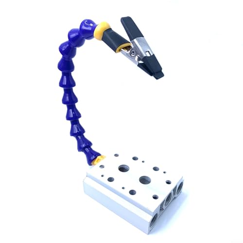Mehrarmiger Schraubstock Tischklemme mit flexiblen Armen für Leiterplatten-Schweiß- und Lötkolbenhalter mit Aluminiumlegierungsbasis und hitzebeständigen Silikon-Clipspitzen (1 Arm) von Entgoinggo