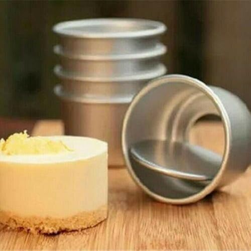 Mini-Kuchenform aus Aluminium, mit nicht abnehmbarem Boden, für selbstgemachte Dessert-Hersteller, 20 Stück Mini-Kuchenform aus Aluminium, mit nicht abnehmbarem Boden, für selbstgemachte Dessert-Hersteller, 20 Stück von Entgoinggo