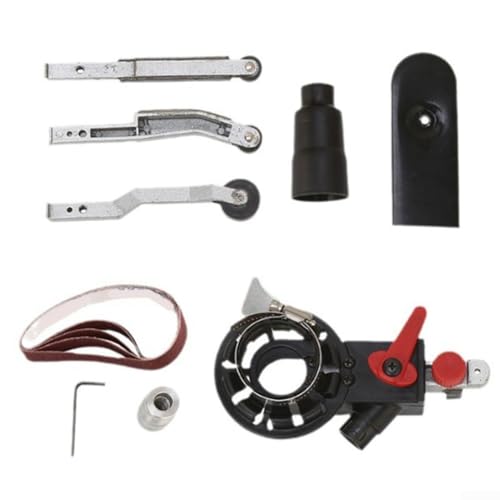 Multi Grit Schleifbandadapter für 115/125 mm Winkelschleifer, 10/14 mm Gewinde, ideal für verschiedene Projekte (mit 14 mm Gewinde) von Entgoinggo