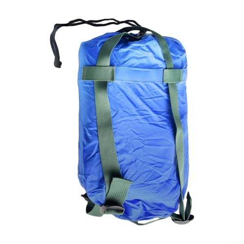 Nylon-Kompressionssack zur Aufbewahrung von Schlafsäcken und Hängematten, Kordelzug-Design, geringes Gewicht von 91 g (blau) von Entgoinggo