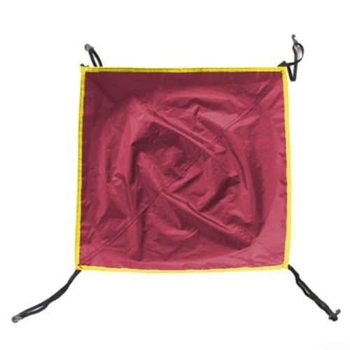 Outdoor Zelt Baldachin Plane Dachabdeckung Wasserdicht Schutz für Camping 56x56cm (rot) von Entgoinggo