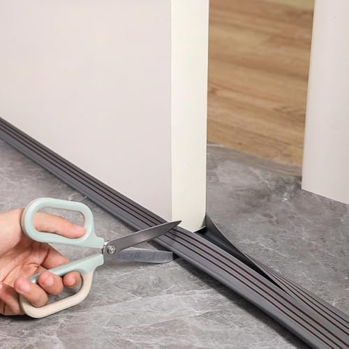 PVC-Schalldämmungsstreifen, unverzichtbares Zubehör für Türen zu Hause oder im Büro, Grau von Entgoinggo
