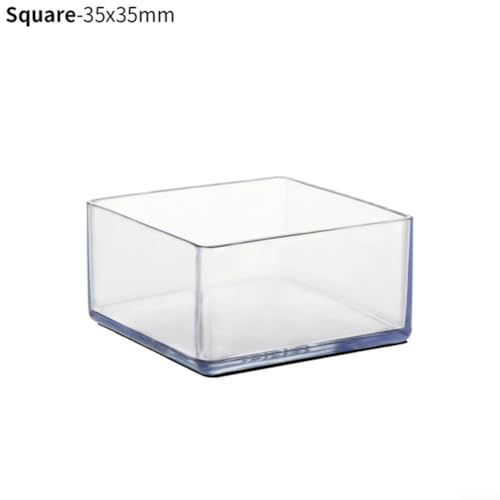Quadratischer Stuhlfuß, 12 Stück, für Tisch und Schreibtisch, Schutz vor Kratzern und Lärm (35 x 35 mm) von Entgoinggo