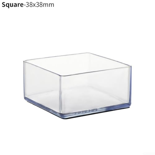 Quadratischer Stuhlfuß, 12 Stück, für Tisch und Schreibtisch, Schutz vor Kratzern und Lärm (38 x 38 mm) von Entgoinggo