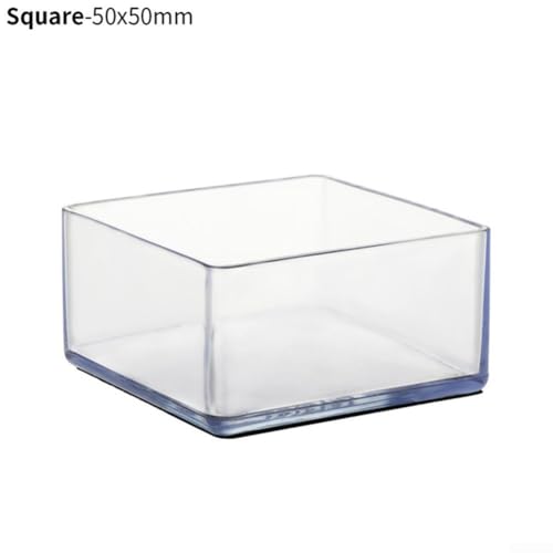 Quadratischer Stuhlfuß, 12 Stück, für Tisch und Schreibtisch, Schutz vor Kratzern und Lärm (50 x 50 mm) von Entgoinggo