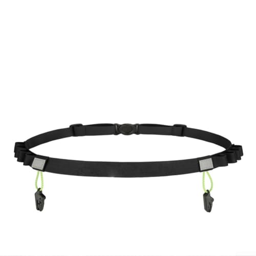Reflektierender wasserdichter Jogginggürtel für Läufer, verstellbare Passform für Marathon und Gebrauch, leicht mit Aufbewahrungsschlaufen für Ernährung bei Langstreckenveranstaltungen (schwarz und Reflektierender wasserdichter Jogginggürtel für Läufer, verstellbare Passform für Marathon und Gebrauch, leicht mit Aufbewahrungsschlaufen für Ernährung bei Langstreckenveranstaltungen (schwarz und von Entgoinggo