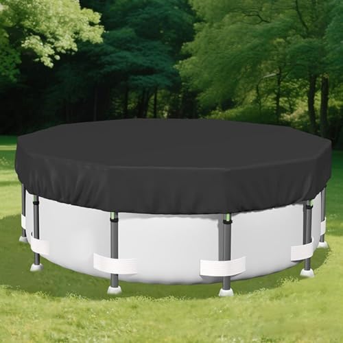 Runde Pool-Winterabdeckung, 420D Oxford-Tuch, um Ihren Pool sauber zu halten (94 L x 94 W) von Entgoinggo