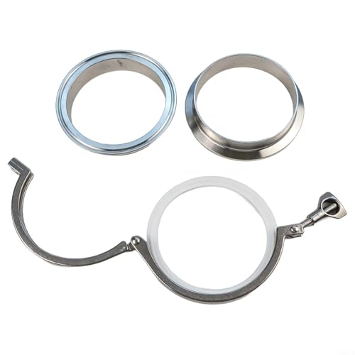 Sanitär-Schweißhülse SS304 mit Tri-Klemme und PTFE-Dichtung, entworfen für hygienische Verbindungen in der Getränke- und Pharmaindustrie (102 mm) von Entgoinggo