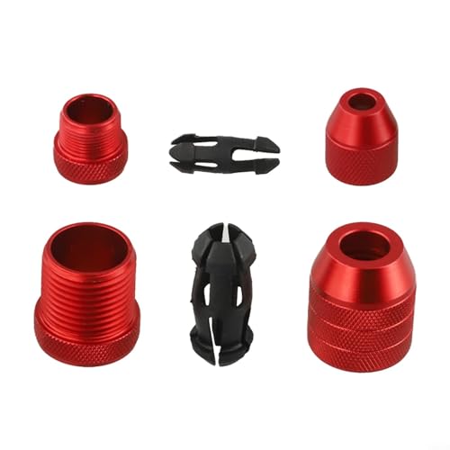 Set mit 2 verstellbaren Aluminium-Bohrtiefenstoppern für präzise Holzbearbeitung und Metallbohrprojekte, mit eingebautem und sicherem Verriegelungsmechanismus (2 Stück) von Entgoinggo