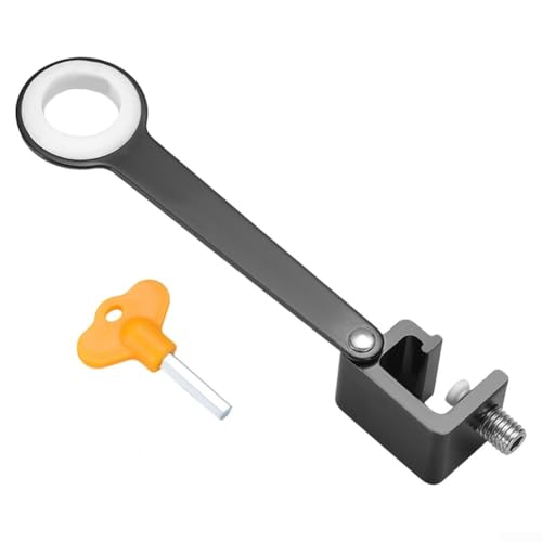 Sicherheitsschloss aus Aluminiumlegierung, verstellbares Design mit Schlüssel zum Schutz Ihrer Fenster zu Hause oder im Büro (B) von Entgoinggo