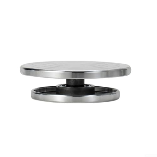 Skulpturaler Drehtisch aus robuster Aluminiumlegierung, ideal für Modelle, Kuchen und mehr (18 cm unter 12 cm) von Entgoinggo