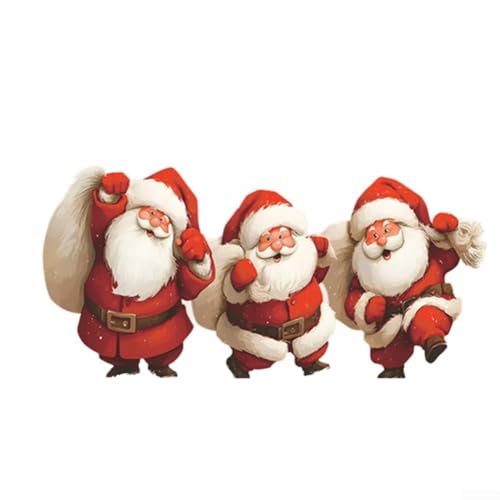 Smiling Santa Claus For Christmas Window Decal for Holiday Decoration, Creates Cheerful Winter Scene and Festive for Window Displays von Entgoinggo