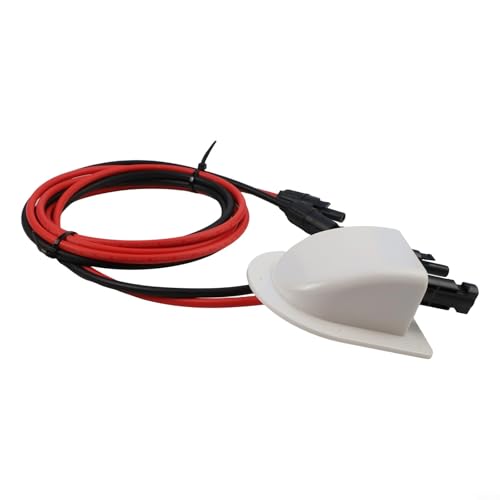 Solar-Dual-Kabeleinführungssystem mit sicherer IP68-wasserdichter Dichtung und Kontermutter für zuverlässige Installation auf Wohnmobilen und Yachten (weiß) von Entgoinggo
