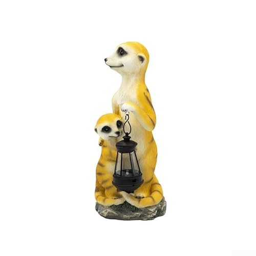 Solar-Innenhofleuchte mit Harzmaterial für Gartendekoration, Landschaftslampe mit Solarenergie für sanfte Beleuchtung (klein) von Entgoinggo