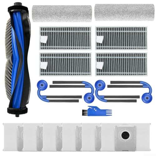 Staubsauger-Teile-Set für ECOVACS T80 für OMNI inkl. Hauptbürste, Wischmopp, Staubbeutel und HEPA-Filter für verbesserte Leistung von Entgoinggo