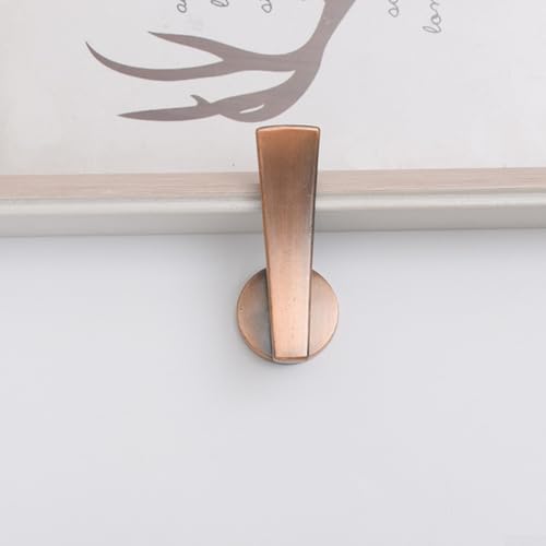 Stoff Vorhang Raffhalter Wandhaken für Vorhänge Halter Kleiderbügel Zinklegierung kompatibel mit verschiedenen Vorhangstilen zu Hause (Rotbronze) von Entgoinggo