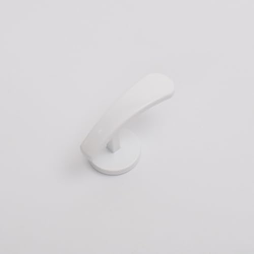 Stoff Vorhang Raffhalter Wandhaken für Vorhänge Halter Kleiderbügel Zinklegierung kompatibel mit verschiedenen Vorhangstilen zu Hause (Weiß 2#) von Entgoinggo