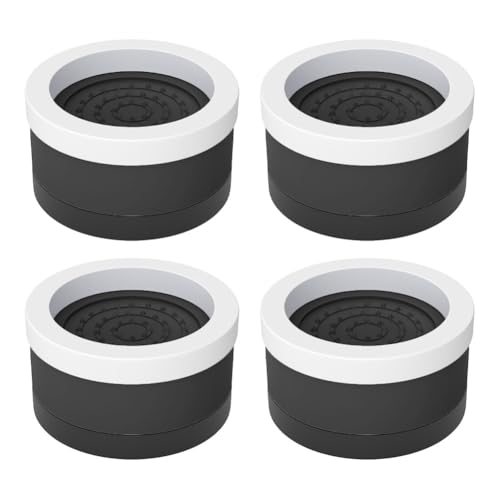 Strapazierfähige Betterhöhung, Möbel-Fußmatten mit stoßfestem Design, 4 rutschfeste Anti-Vibrationspads für Stabilität (schwarz, 5,5 cm) von Entgoinggo