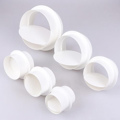 Unidirektionales Rückschlagventil für Kunststoff-Badezimmer-Lüftungsrohre, hergestellt aus ABS-Material, um den richtigen Luftstrom zu erhalten (120 mm) von Entgoinggo