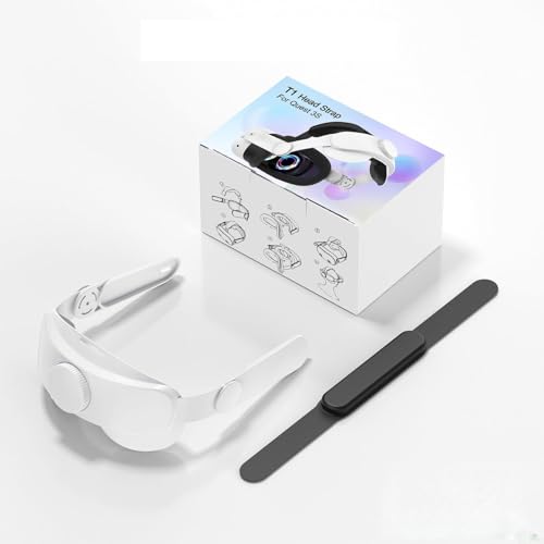 VR Kopfband Ersatz für Meta mit Klick-Stretch-Anpassung und ABS-Material für verbesserten Komfort und Stabilität (weiß) von Entgoinggo