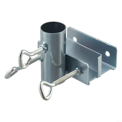 Verstellbare Metall-Terrassenschirmklemme für Stuhl, Deck und Geländer Montage mit praktischem Haken (B) von Entgoinggo