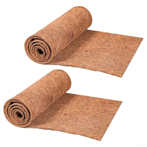 Wärmeisolierende Kokospalmenmatte aus atmungsaktiver Kokosfaser, für den Garten, Haustierlebensräume und Pflanzenschutz im Winter (25 x 100 cm) von Entgoinggo