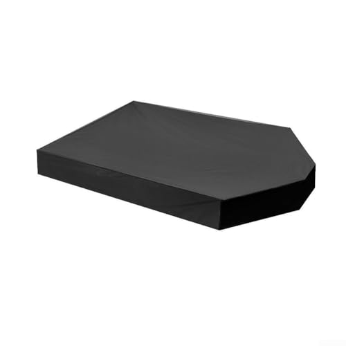 Wasserdichte Sandkastenabdeckung in Bootsform aus Oxford-Tuch für zuverlässigen Schutz vor Regen und Feuchtigkeit im Freien (Schwarz) von Entgoinggo