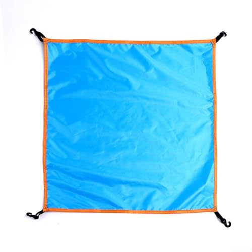 Wasserdichtes Oxford-Gewebe, Zeltkopf-Abdeckung für Sonnen- und Regenschutz, unverzichtbares Outdoor-Camping-Zubehör (56 x 56 cm, blau) von Entgoinggo