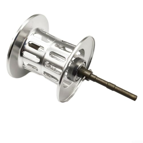Wassertropfenrad Angelrolle für ABU BMAX3 PMAX3 B3 P3 S3 mit 1 Lager und 1 5 15g Schnur (Keramik Silber) von Entgoinggo