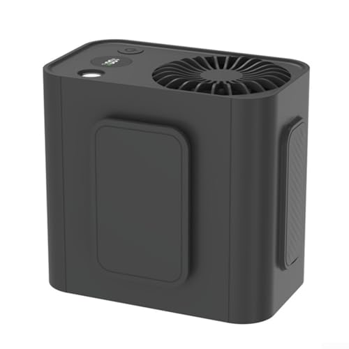 Wiederaufladbarer Outdoor-Kühlventilator zum Anklippen, kraftvolle Windgeschwindigkeiten für ultimativen Komfort (schwarz) von Entgoinggo