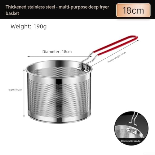 Zum Kochen und Dämpfen von Nudelkorb aus Edelstahl für Gemüse, passend für 2qt und 3qt Töpfe, entworfen für direktes Abtropfen und Dämpfen mit einfacher Reinigung (04) von Entgoinggo