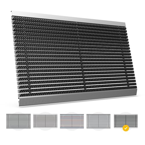 Entrando Alu Fußmatte für außen - hochwertiger Fußabtreter für die Haustür im Außenbereich - Starke Bürsten, wetterfest, rutschfest - Schwarz, 60x90 cm von Entrando