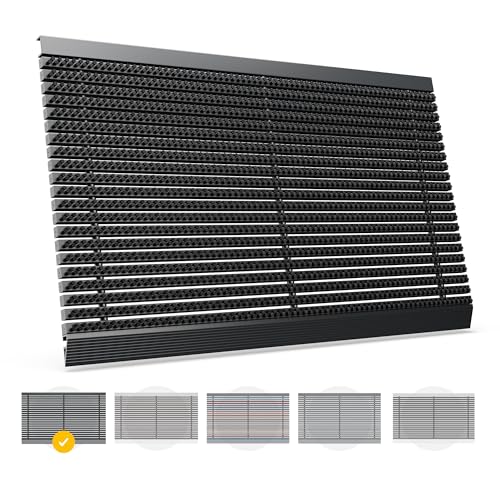 Entrando Fußmatte für außen aus robusten Polypropylen - hochwertiger Fußabtreter für die Haustür im Außenbereich - Starke Bürsten, wetterfest, rutschfest - Dunkel Schwarz, 40x60 cm von Entrando