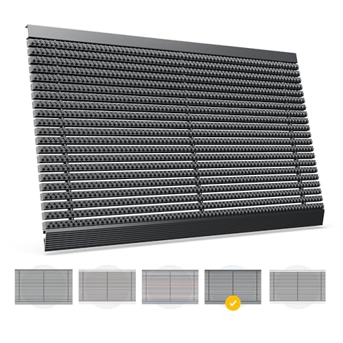 Entrando Fußmatte für außen aus robusten Polypropylen - hochwertiger Fußabtreter für die Haustür im Außenbereich - Starke Bürsten, wetterfest, rutschfest - Schwarz (Leicht Grau), 50x80 cm von Entrando