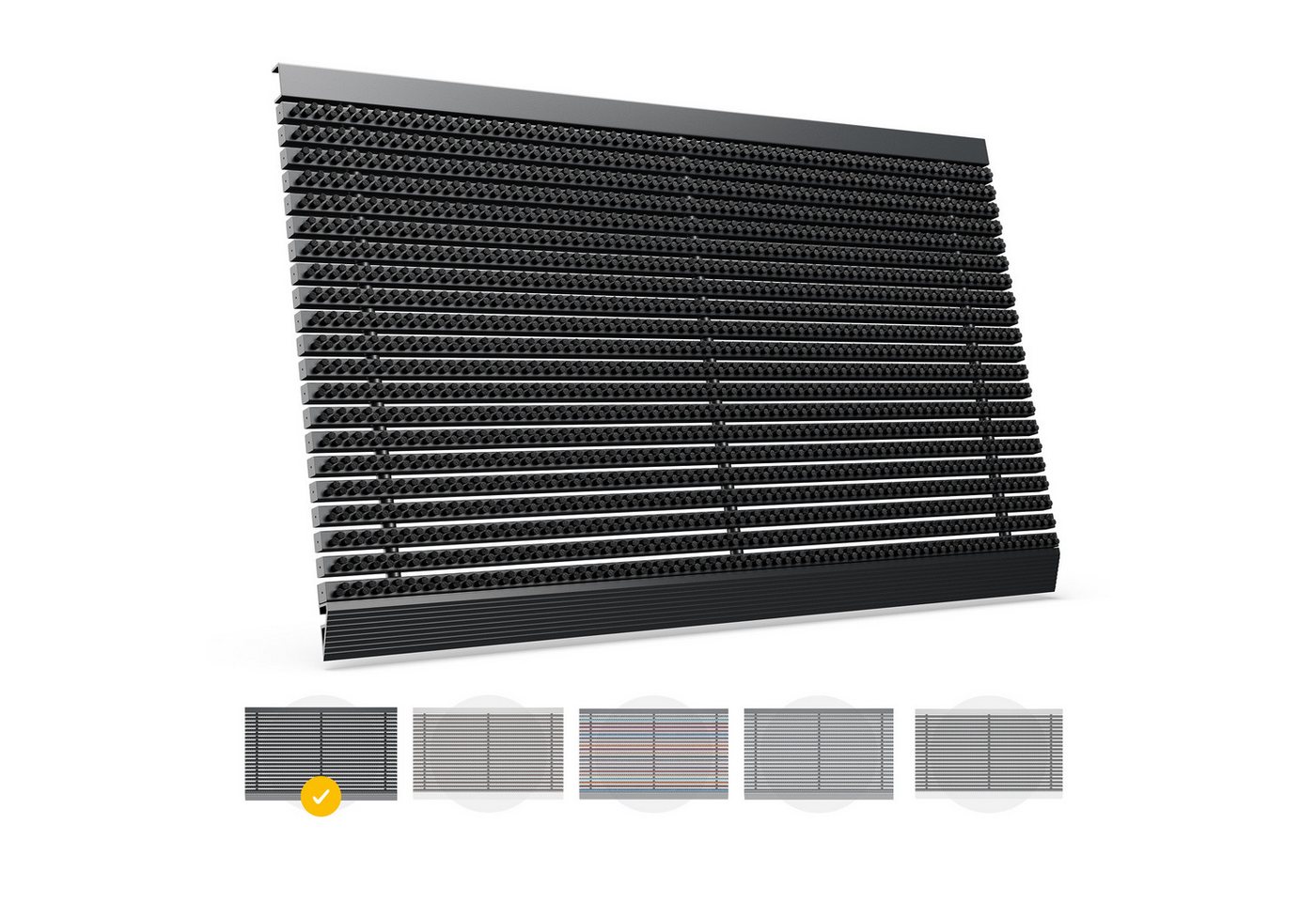 Fußmatte DUROMAS - Premium Fußabtreter für Außen aus ALU und Polypropylen, Entrando, Rechteckig, Höhe: 22 mm, pflegeleicht, robust, strapazierfähig, wetterfest, UV-beständig, rutschfest von Entrando