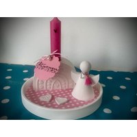 Set "Regenbogenliebe" - Tablett Engel Lichthäuschen Geschenk Dekoration Keraflott Geschenkset Mitbringsel Set "Regenbogenliebe" - Tablett Engel Lichthäuschen Geschenk Dekoration Keraflott Geschenkset Mitbringsel von EntzuecktBeglueckt