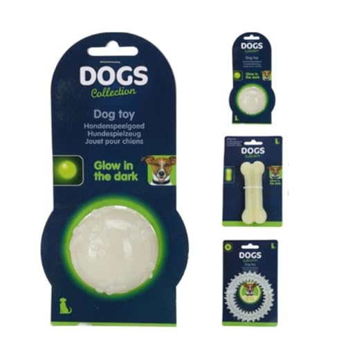 Envenzo Hundespielzeug, leuchtet im Dunkeln, 3-teiliges Set, hohe Sichtbarkeit, leuchtende Bälle und Ringe und Knochen für Welpen zum Apportieren, ideal zum Apportieren und Spielen in der Nacht Envenzo Hundespielzeug, leuchtet im Dunkeln, 3-teiliges Set, hohe Sichtbarkeit, leuchtende Bälle und Ringe und Knochen für Welpen zum Apportieren, ideal zum Apportieren und Spielen in der Nacht von Envenzo