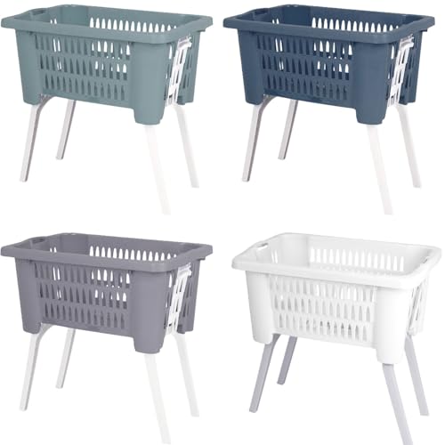 Großer Wäschekorb, zusammenklappbare Beine, Kunststoff, Rattan, Kleideraufbewahrung, HamperEnvenzo großer Wäschekorb, zusammenklappbare Beine, Kunststoff-Rattan-Kleideraufbewahrung, 38 Liter Kapazität Großer Wäschekorb, zusammenklappbare Beine, Kunststoff, Rattan, Kleideraufbewahrung, HamperEnvenzo großer Wäschekorb, zusammenklappbare Beine, Kunststoff-Rattan-Kleideraufbewahrung, 38 Liter Kapazität von Envenzo