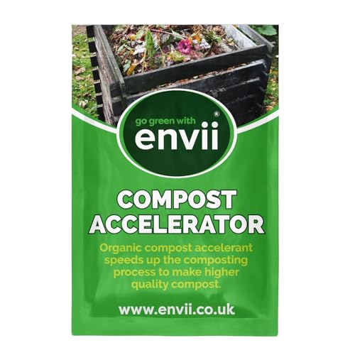 Envii Compost Accelerator - Bio Kompost-beschleuniger - Organischer Kompoststarter zur Beschleunigung des Kompostier-Vorgangs 12 Tabs behandelt 1.800 Liter Kompost von Envii