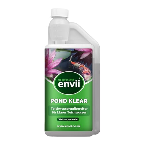 Envii Teichklar, Teichwasseraufbereiter für klares Teichwasser, Kristallklares Wasser im Gartenteich, Reduziert Phosphat in Teichen 1L von Envii