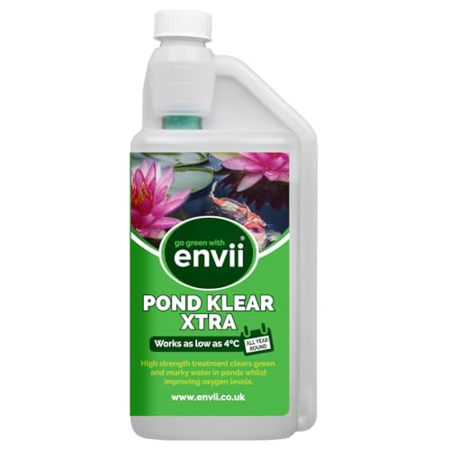 Envii Pond Klear Xtra – Teichpflege, teichklar Wasseraufbereiter und Wasserklärer zur Klar von grünem Wasser - 1 Liter von Envii