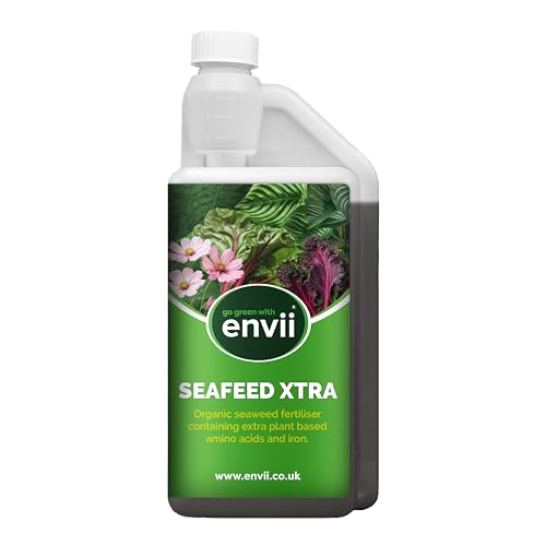 Envii Seafeed Xtra - Seetang Dünger - Algendünger für Pflanzen, Obst, Gemüse & Rasen, Organischer Flüssigdünger - 1 Liter ergibt 500 Liter von Envii